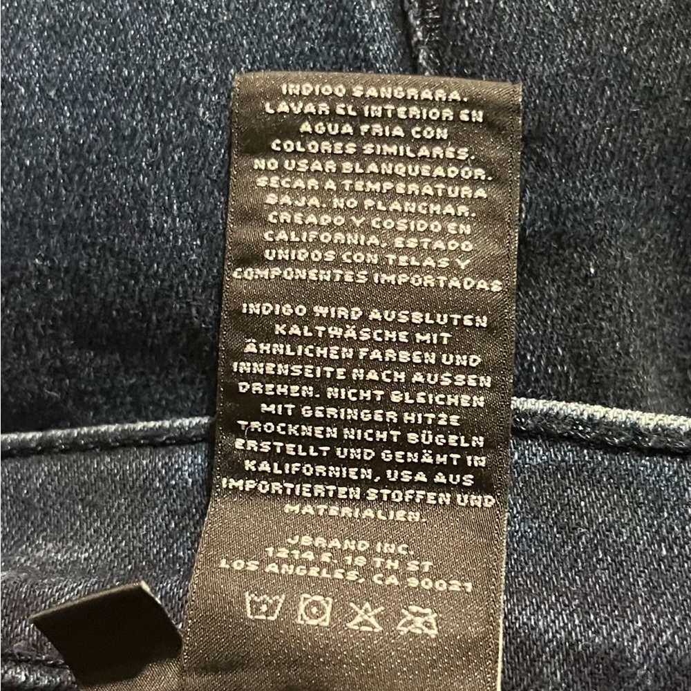 J Brand Selena Dark Blue Floral Women's Cropped Jeans Size 28 Inseam 26” NWT - Picture 8 of 9